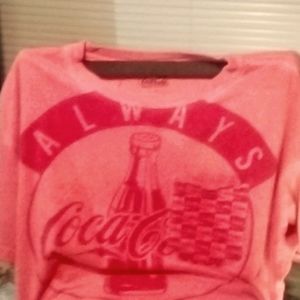 Large Cotton Tee, Red Orange